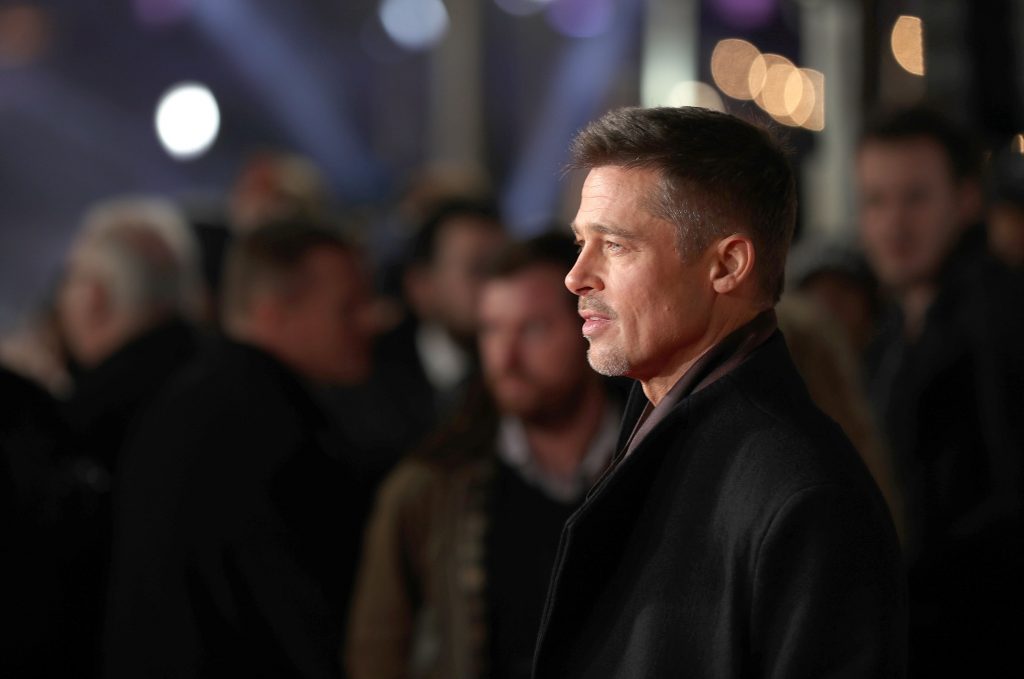 LONDON, ENGLAND - NOVEMBER 21:  Brad Pitt attends the UK Premiere of the Paramount Pictures Film "Allied" Odeon Leicester Square on November 21, 2016 in London, England.  (Photo by Mike Marsland/Mike Marsland/Getty Images for Paramount Pictures) *** Local Caption *** Brad Pitt
